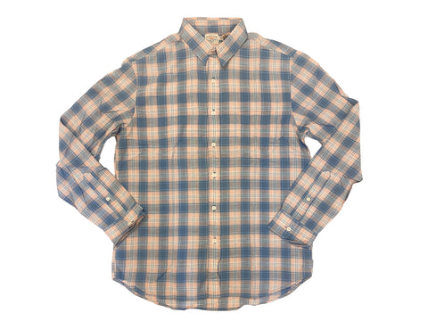 FAHERTY Men's Faded Rose Plaid Ventura Shirt Sz M $148 NEW