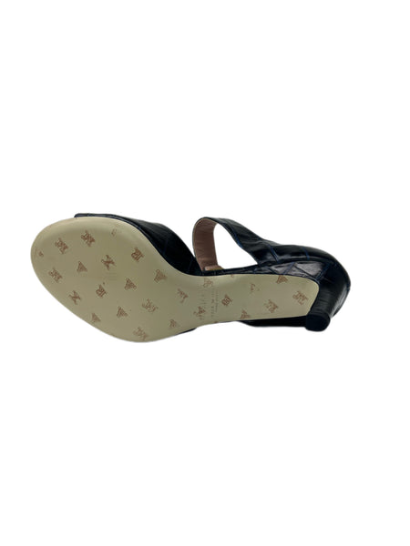 Max Mara Women's Marino Verace Embossed Heeled Sadals Size 7 NWB