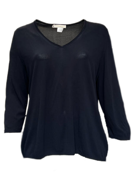Marina Rinaldi Women's Black Veronica Knitted Pullover Sweater Size XL NWT