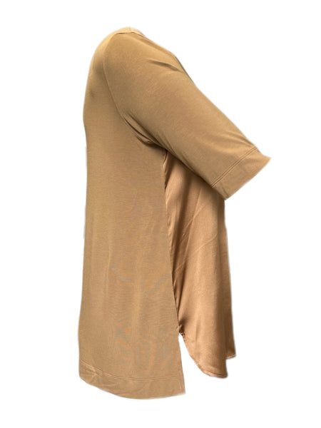 Marina Rinaldi Women's Bronze Violetta Pullover Top Size M NWT