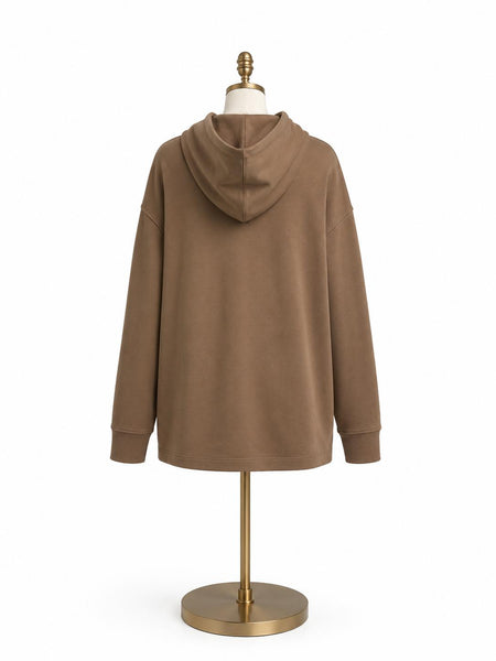 Max Mara Women's Brown Visiera Pullover Sweatshirt NWT