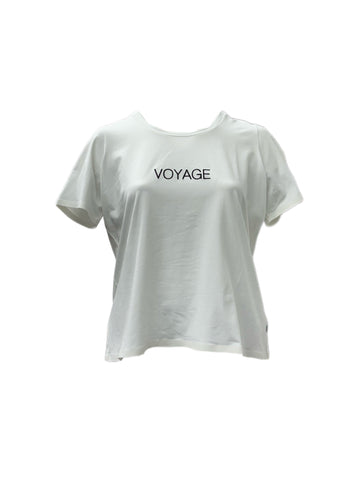 Marina Rinaldi Women's White Volo Pullover T-Shirt NWT