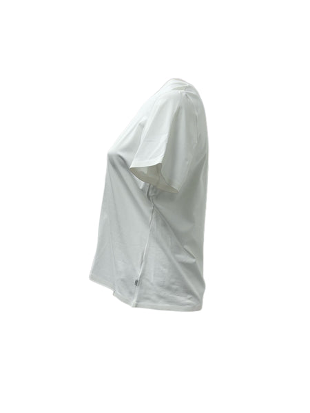 Marina Rinaldi Women's White Volo Pullover T-Shirt NWT