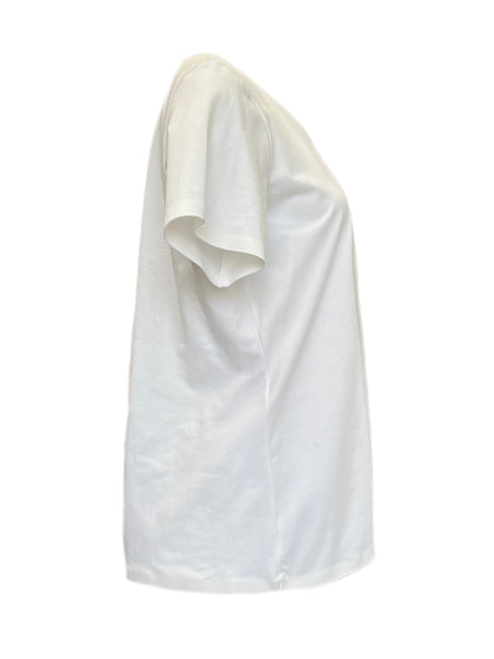 Marina Rinaldi Women's White Volo Pullover Shirt NWT