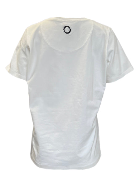 Marina Rinaldi Women's White Volo Pullover Shirt NWT
