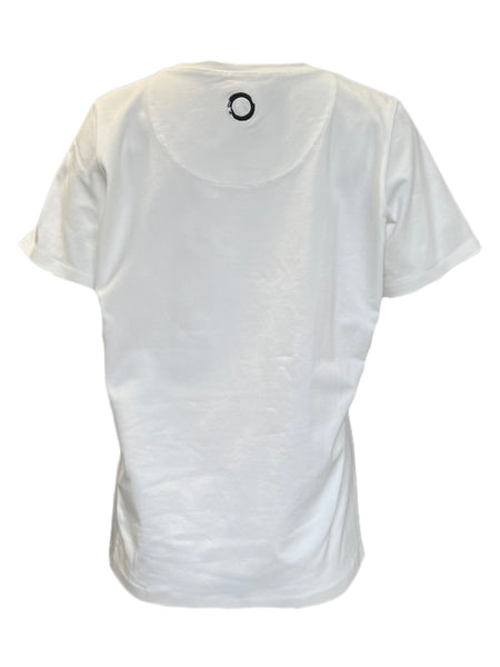 Marina Rinaldi Women's White Volo Pullover Shirt NWT