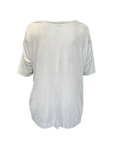 Marina Rinaldi Women's Powder Volo Viscose Pullover T Shirt NWT
