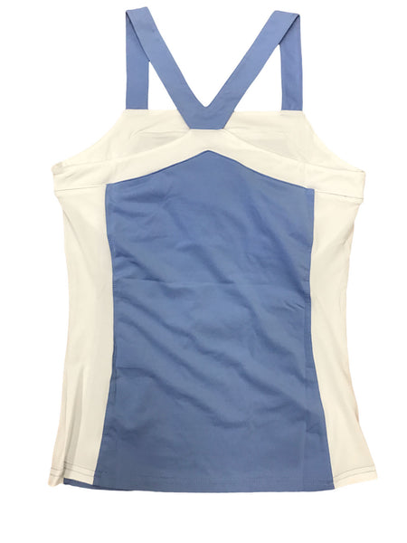 BOAST Women's Carolina Blue Racerback Tennis Top $55 NEW