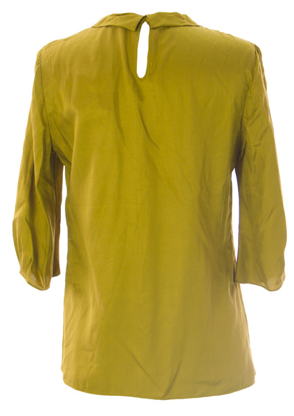 BODEN Women's Citrine Collared Bella Top WA521 US Sz 4 $138 NWOT