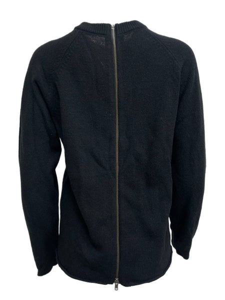 BLK DNM Women's Black Back Zip Long Sleeve Sweater 32 Size S NWT