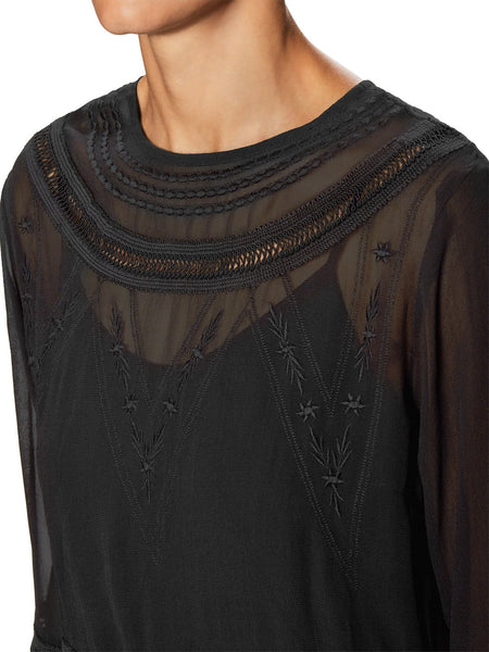 WALTER BAKER Women's Black Chloe Top W52096 $148 NEW