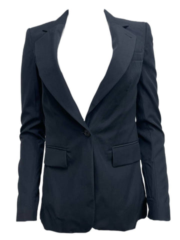 BLK DNM Women's Black Cotton Blazer 1 #WBC8201 Size US 4 NWT