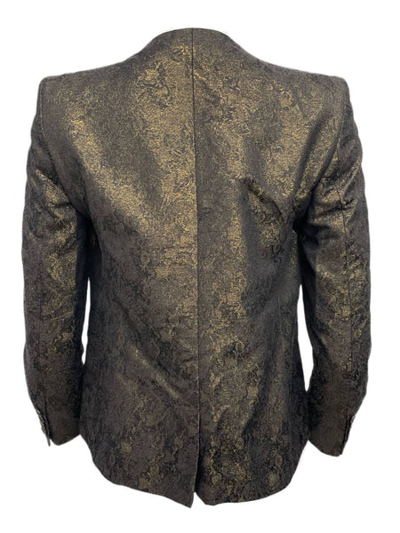 BLK DNM Women's Bronze Open Front Blazer 21 #WBC8801 Size 36 NWT