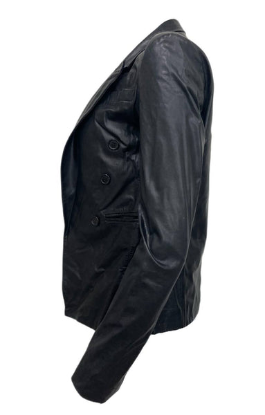 BLK DNM Women's Black Open Front Blazer 68 #WBL16101 Size 36 NWT