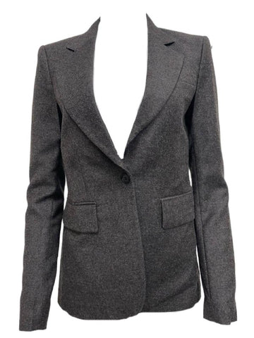 BLK DNM Women's Dark Clay Melange Wool Blazer 1 #WBW2001 Size US 4 NWT