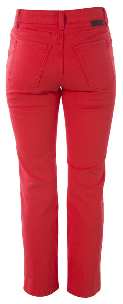 BODEN Women's Orange-Red Cropped Straight Leg Jeans WC139 $72 NWOT