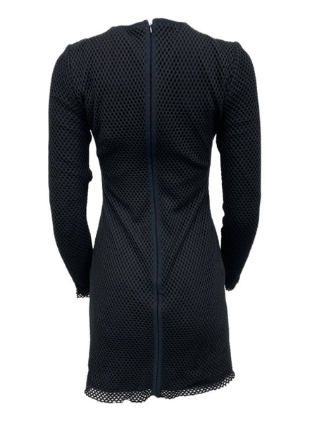 BLK DNM Women's Black Cotton Long Sleeve Short Dress 22 Size S NWT