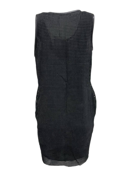 BLK DNM Women's Black Leather Sleeveless Short Dress 11 Size S NWT