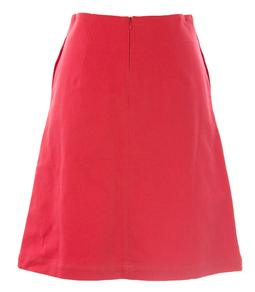 BODEN Women's Deep Carmine Lena Skirt WG528 US Sz 2R $88 NWOT