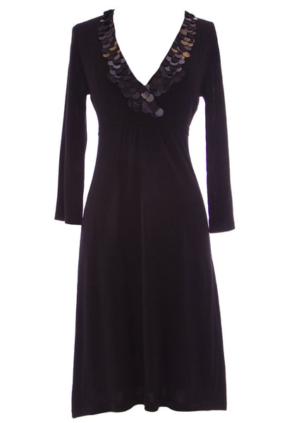 BODEN Women's Paillette Detail Crossover Dress WH405 $150 NWT