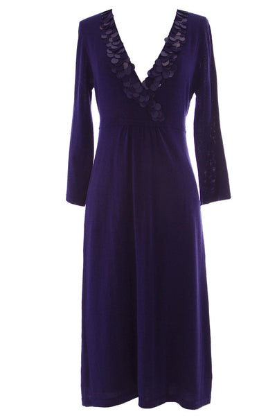 BODEN Women's Paillette Detail Crossover Dress WH405 $150 NWT