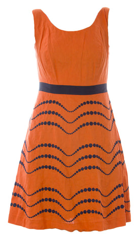 BODEN Women's Orange Summer Fun Dress WH667 US Sz 2P $158 NEW