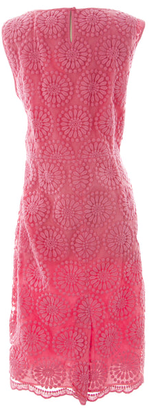 BODEN Women's Organza Embroidered Dress Pink