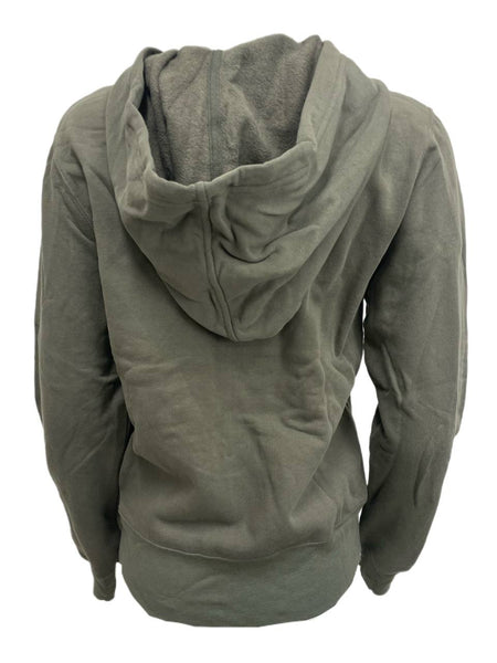 BLK DNM Women's Military Green Cotton Hooded Zip Sweatshirt 28 Size S NWT