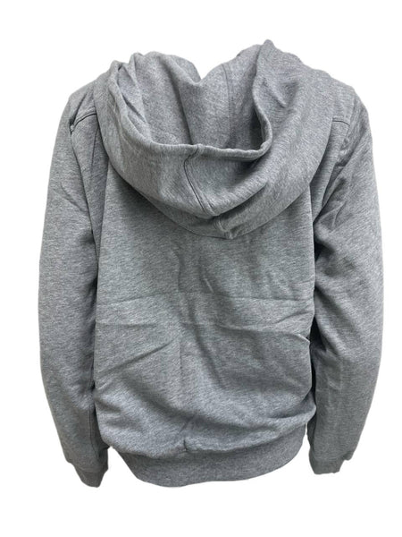 BLK DNM Women's Light Grey Melange Zip Hooded Sweatshirt 10 Size S NWT
