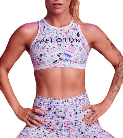Wear It To Heart Women's Sumertime Wave High Neck Sports Bra $82 NWT