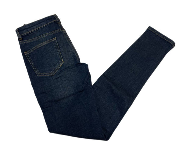 BLK DNM Women's Sutter Blue Low Rise Skinny Stone Wash Jeans 26x32 NWT