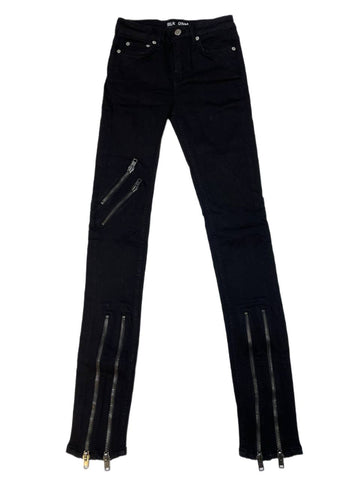 BLK DNM Women's Arden Black Zip Accent Jeans 22 #WJ610401 Size 26/34 NWT
