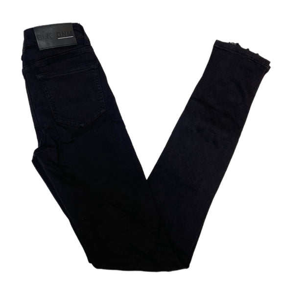 BLK DNM Women's Arden Black Zip Accent Jeans 22 #WJ610401 Size 26/34 NWT