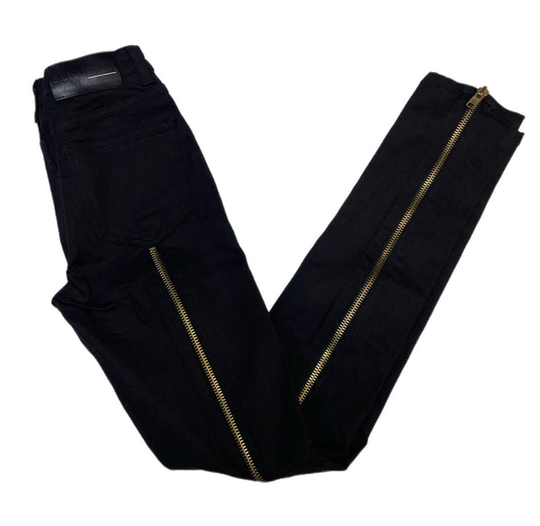 BLK DNM Women's Post Black Back Zip Accent Jeans 22 #WJ610501 Size 26/32 NWT