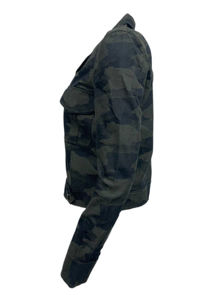 BLK DNM Women's Green Camo Cotton Jacket 37 #WKC13901 Size S NWT