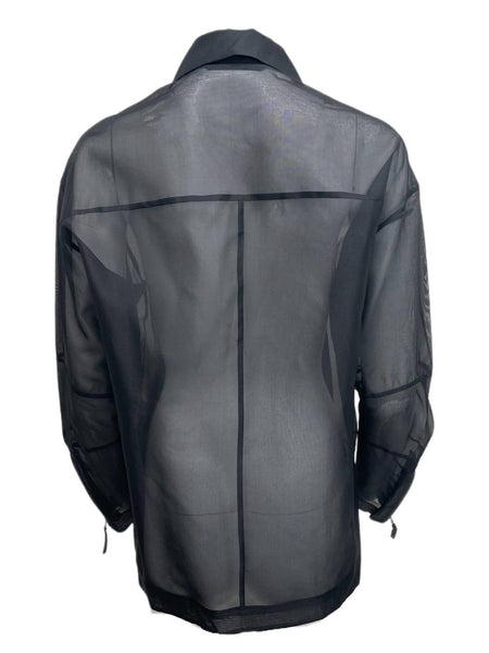 BLK DNM Women's Black Silk Leather Details Jacket 11 Size Small NWT