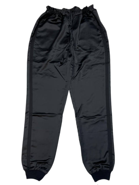 BLK DNM Women's Black Cupro Drawstring Waist Pant 53 Size S NWT