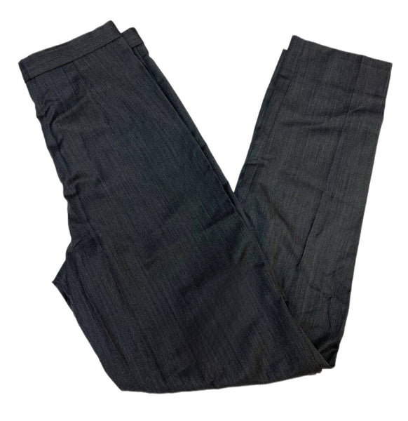 BLK DNM Women's Bird's Eye Dark Grey High Waist Pleated Pant 2 Size US 4 NWT