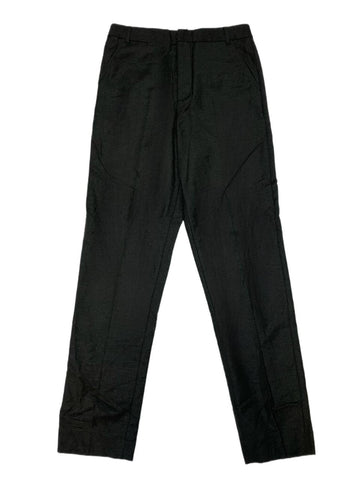 BLK DNM Women's Dark Forest Green High Waist Wool Pant 4 Size US 4 NWT