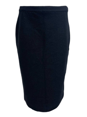 BLK DNM Women's Black Wool Midi Skirt 2 Size 30 NWT