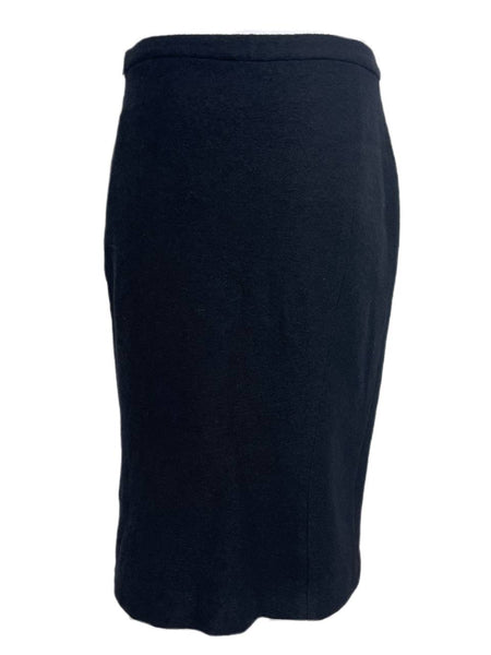 BLK DNM Women's Black Wool Midi Skirt 2 Size 30 NWT