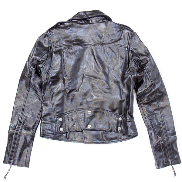 BLK DNM Women's Black Shiny Leather Jacket $895 NWOT