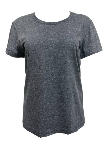 BLK DNM Women's Grey Short Sleeve T-Shirt 6 Size Large NWT