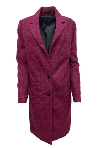 BLK DNM Women's Burgundy Coat 11 #WUP2701 Size Small NWT