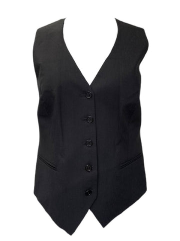 BLK DNM Women's Black Wool Dress Vest 1 #WVW3501 Size US 8 NWT