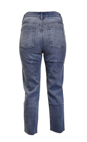 HoodLamb Women's Black Denim Classic Straight Leg Hemp Jeans 420 NWT