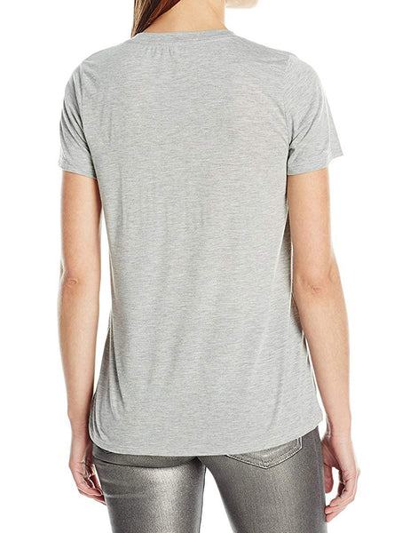 REBECCA MINKOFF Women's Heather Grey Wanderlust Tee $58 NWT