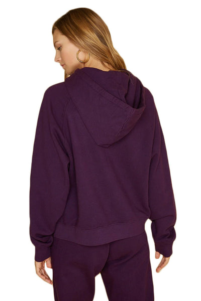 WARM X BANDIER Women's Warm Hearted Hoodie, Purple, Medium