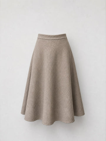 Max Mara Women's Beige MXMwhisky A-Line Skirt NWT