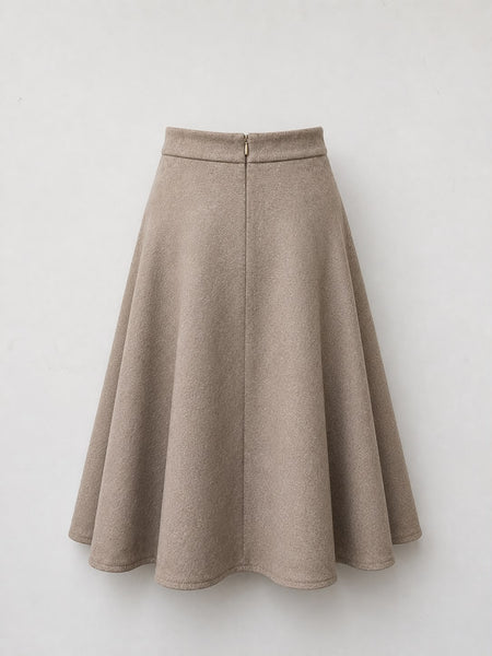 Max Mara Women's Beige MXMwhisky A-Line Skirt NWT